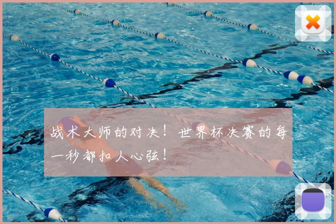 战术大师的对决！世界杯决赛的每一秒都扣人心弦！